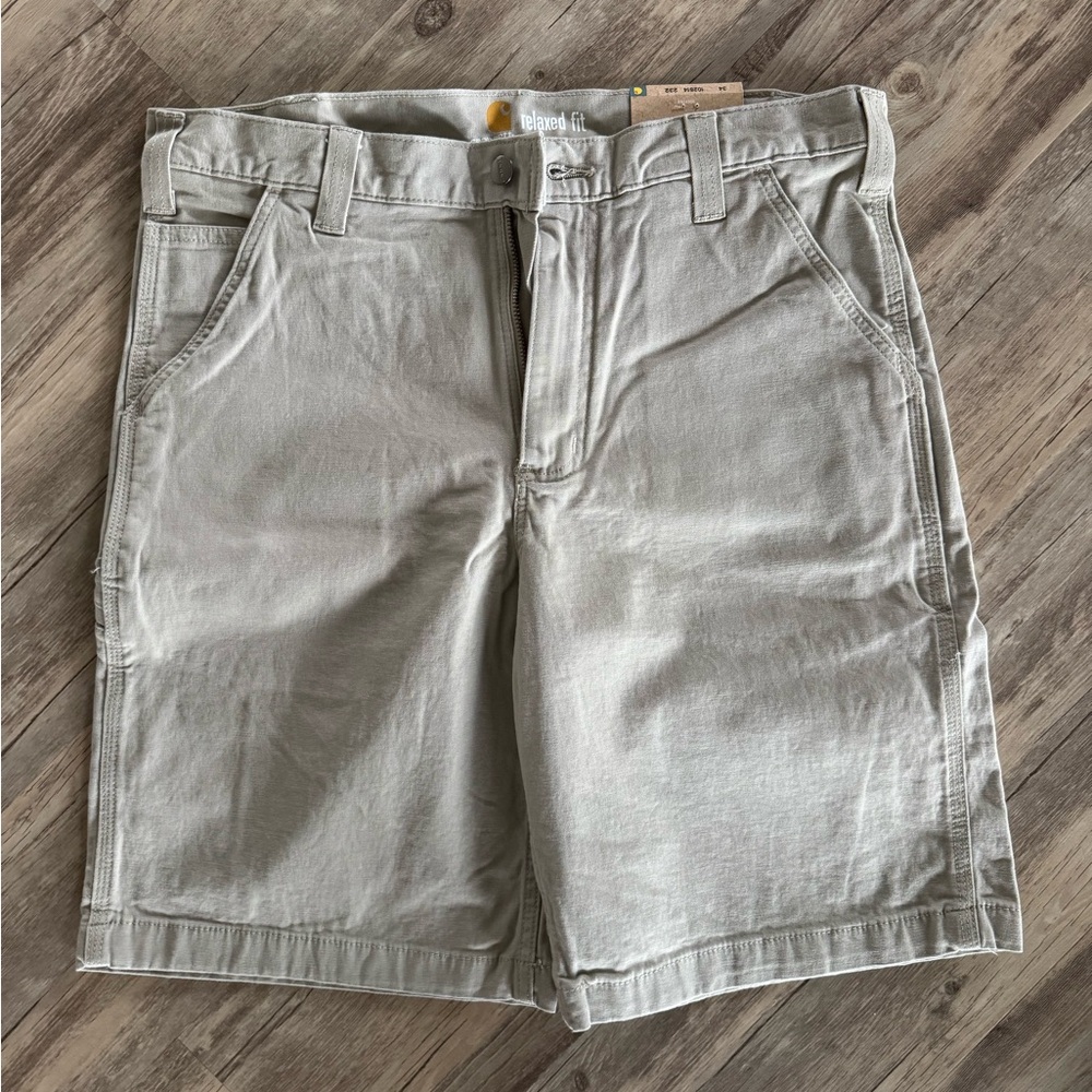 Tan Men’s Rugged Flex Relaxed Fit Rigby Carhartt Shorts